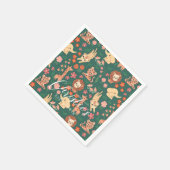 Jungle Wild Animal Baby Dusche Papier Napkin Serviette (Ecke)