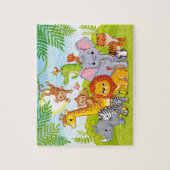 Jungle Wild Baby Animals Puzzle (Vertikal)
