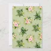 Jungle Wild One Animal Safari Baby Dusche Einladung (Rückseite)