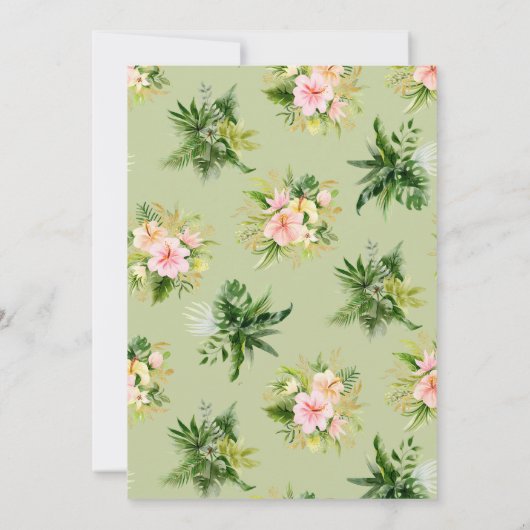 Jungle Wild One Animal Safari Baby Dusche Einladung (Rückseite)