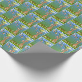 Jungle wild zum Geburtstag Geschenkpapier (Ecke)