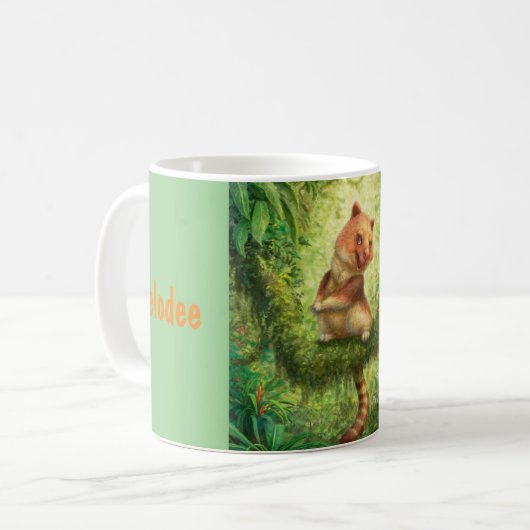 Jungle Wildlife Kangaroo Tasse (Vorderseite Links)