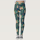Jungle Wildlife Nature Wilde Katzen Tigers Leggings (Vorderseite)