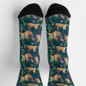 Jungle Wildlife Nature Wilde Katzen Tigers Socken (Oben)