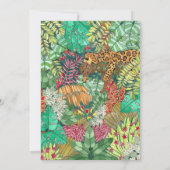 Jungle Willkommen im Welt Foto Geburt Ankündigung (Rückseite)