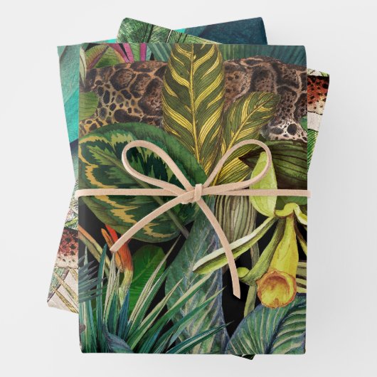 Jungle Wrapping Paper Geschenkpapier Set (Beispiel)