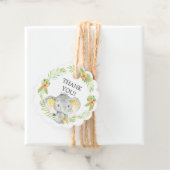 Jungle Yellow Elephant Baby Dusche Gefallen Gesche Geschenkanhänger (Beispiel)