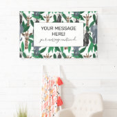 Jungle Zebra Elephant Giraffe Safari Tiere Banner (Insitu)