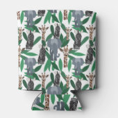 Jungle Zebra Elephant Giraffe Safari Tiere Dosenkühler (Rückseite)