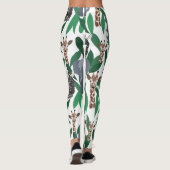 Jungle Zebra Elephant Giraffe Safari Tiere Leggings (Rückseite)