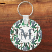 Jungle Zebra Elephant Giraffe Safari Tiere Schlüsselanhänger (Vorderseite)