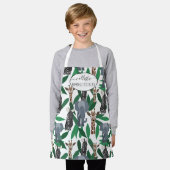 Jungle Zebra Elephant Giraffe Safari Tiere Schürze (Getragen)