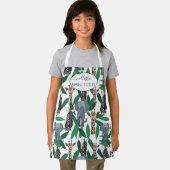 Jungle Zebra Elephant Giraffe Safari Tiere Schürze (Insitu)