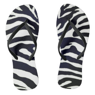 Jungle Zebra Print Summer Sandal Flip Flops Badesandalen