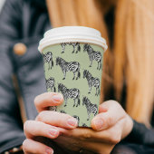 Jungle Zebra Wild Pattern Pappbecher