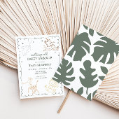 Jungle Zoo Safari Tiere Geburtstag Einladung