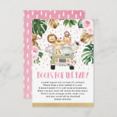 Junglebewesen mit Duschbüchern für Kinder Begleitkarte (Vorne/Hinten)