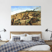 Jungleers on Biak von Keith Rocco Print Leinwanddruck (Insitu (Schlafzimmer))