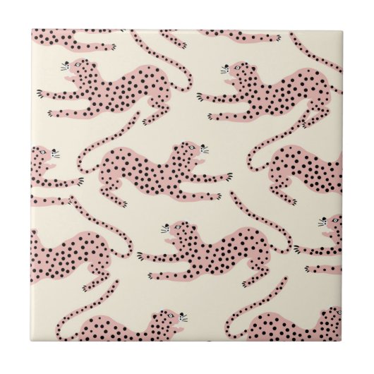 Jungleopard Fliese (Vorderseite)