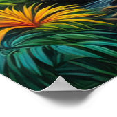 Jungle's Symphony, Schöne Flora Poster (Ecke)