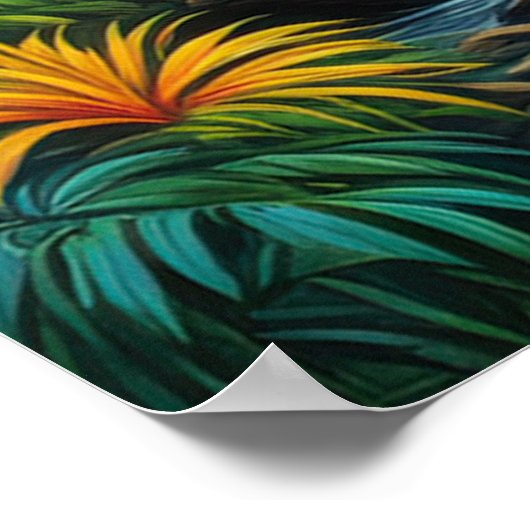 Jungle's Symphony, Schöne Flora Poster (Ecke)