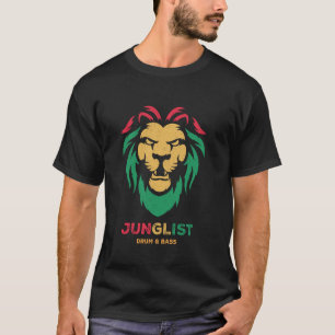 Junglist, Drum & Bass, Jungle, DnB Musik, Löwenkop T-Shirt