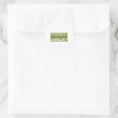 Junglist Green Runder Aufkleber (Tasche)