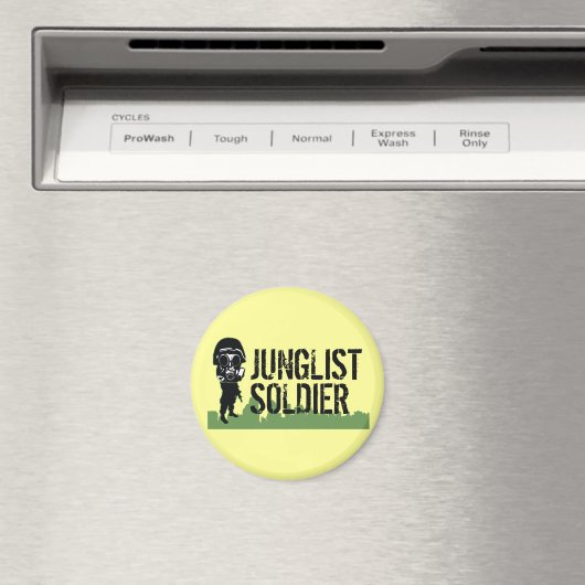 Junglist Soldier Magnet (In Situ (Geschirrspüler))