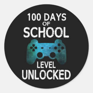 Jungs 100 Tage Game Games Level Runder Aufkleber