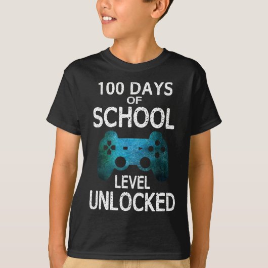 Jungs 100 Tage Game Games Level T-Shirt (Vorderseite)