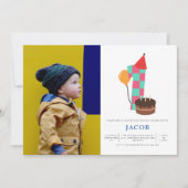 Jungs 1. Geburtstag Einladung (Vorderseite)