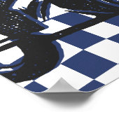 Jungs 3. Motocross Dirt Bike Geburtstag Poster (Ecke)