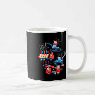 Jungs 4. Juli Kranwagen Baufahrzeug Kaffeetasse