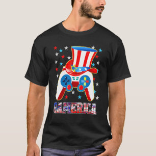 Jungs 4. Juli Video Game American Flag Onkel Sa T-Shirt