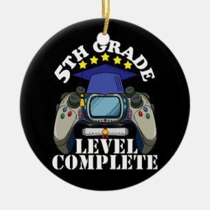 Jungs 5th Grade Abschluss 2022 Videospielklasse Keramik Ornament