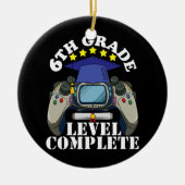 Jungs 6th Grade Abschluss 2022 Videospielklasse Keramik Ornament (Vorne)