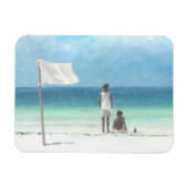 Jungs am Strand Kenya Magnet (Horizontal)