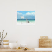 Jungs am Strand Kenya Poster (Küche)