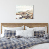 Jungs am Strand Leinwanddruck (Insitu (Schlafzimmer))