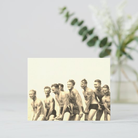 Jungs auf einem Seil Postkarte (Stehend Vorderseite)