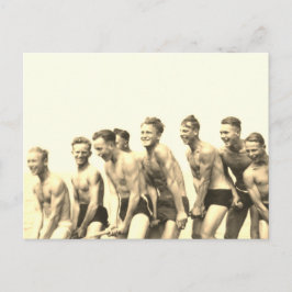 Jungs auf einem Seil Postkarte