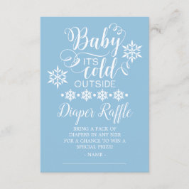 Jungs Baby Es ist kalte Outside Windeln Raffle Car Begleitkarte