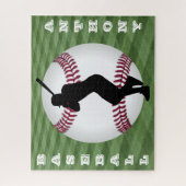 Jungs Baseball Puzzle mit seinem Namen! (Vertikal)