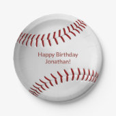 Jungs Baseball-Softball-Party Pappteller (Vorderseite)