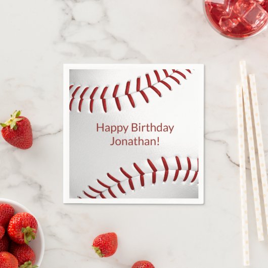 Jungs Baseball-Softball-Party Serviette (Beispiel)