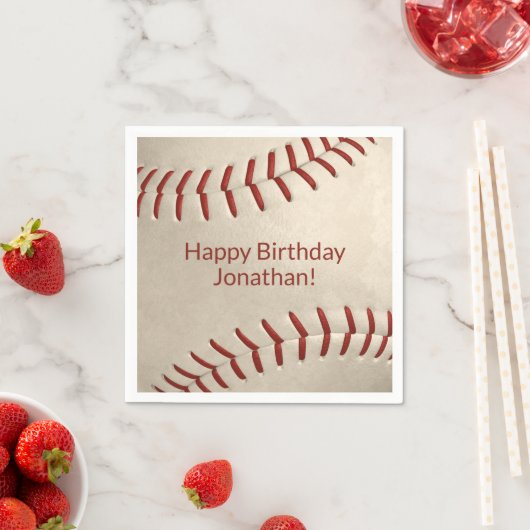 Jungs Baseball-Softball-Party Serviette (Beispiel)