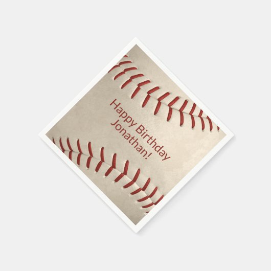 Jungs Baseball-Softball-Party Serviette (Ecke)