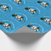 Jungs Baseball-Themenbroschüre Geschenkpapier (Ecke)