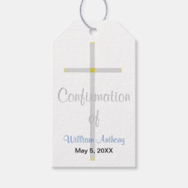 Jungs Bestätigung danken Ihrem Silberkreuz Blau Geschenkanhänger