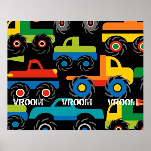 Jungs Big Monster Truck Wall Poster für Zimmer (Vorne)